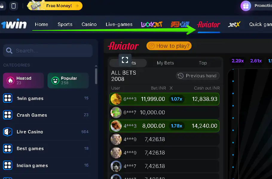 1win casino