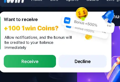 1win online bonus