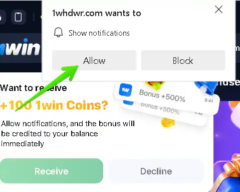 1win bonus