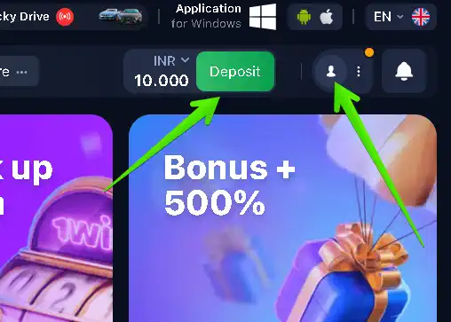 1win casino login online