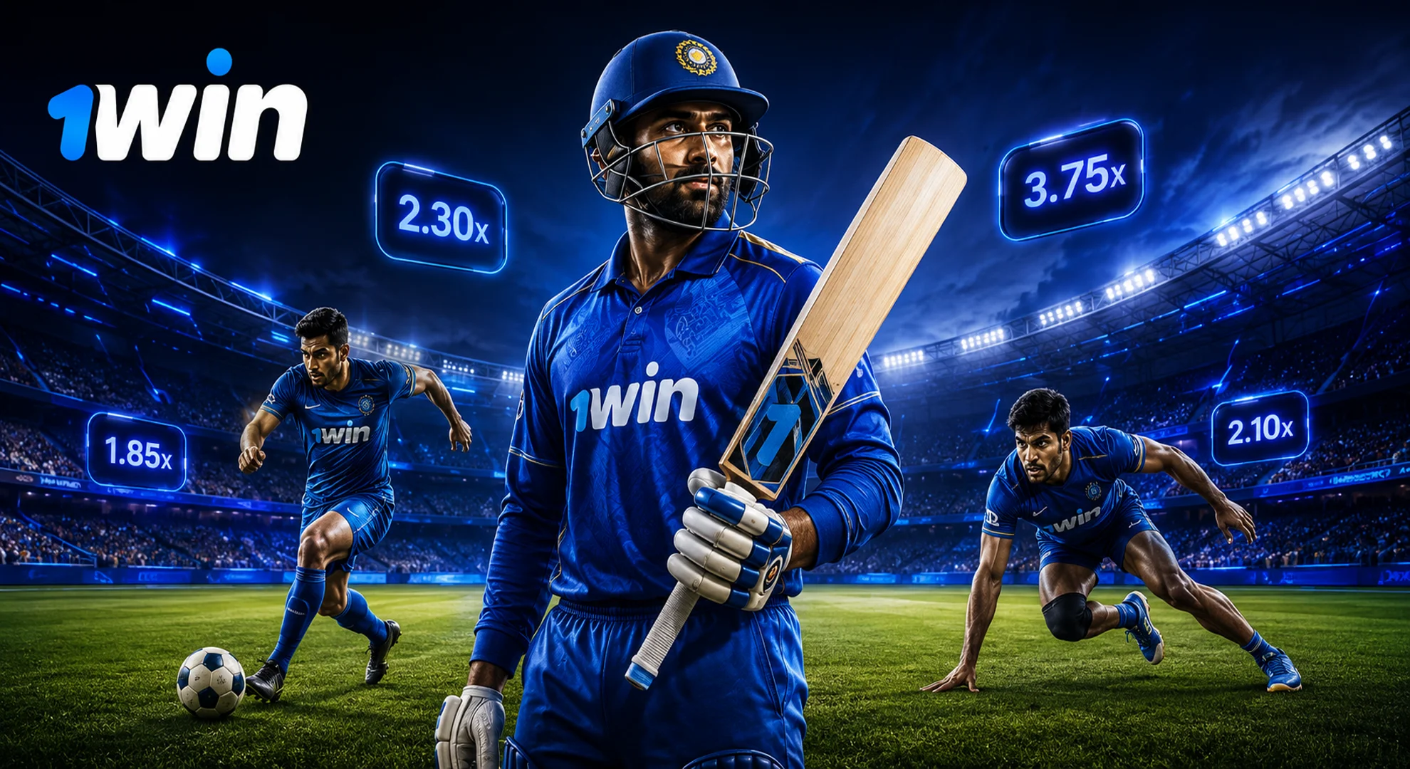 1win India online sports betting platform featuring cricket and kabaddi 2026