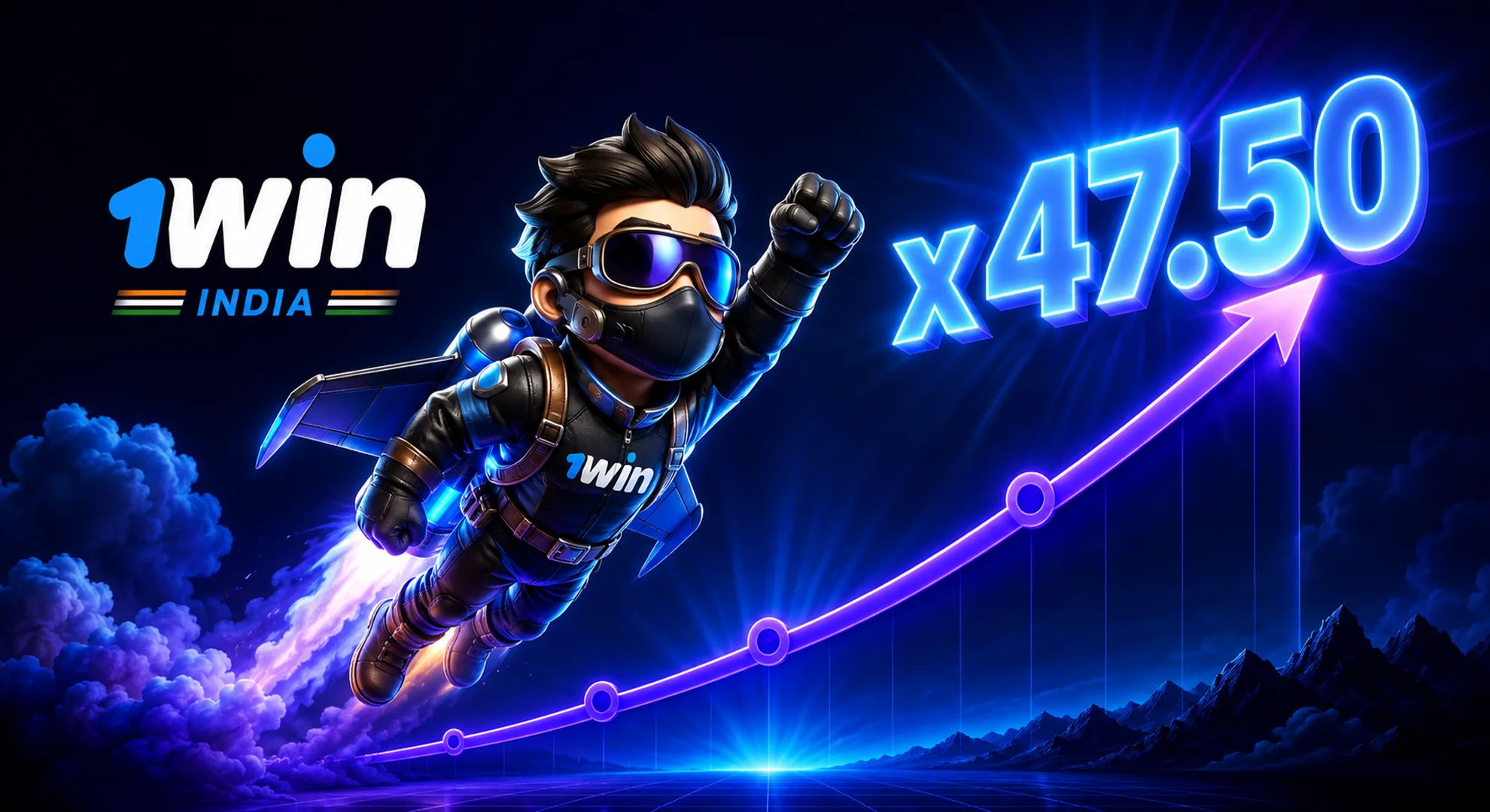 1win Lucky Jet online crash game with high rising odds 2026